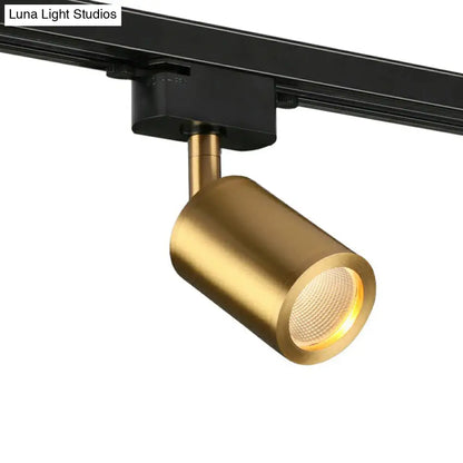 DecorBites™ DecorBites™ LED Tube Spotlight Track Lighting - Postmodern Metal Black & Gold Semi-Flush Ceiling Light