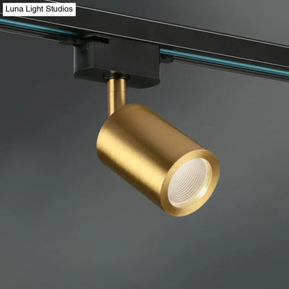 DecorBites™ DecorBites™ LED Tube Spotlight Track Lighting - Postmodern Metal Black & Gold Semi-Flush Ceiling Light
