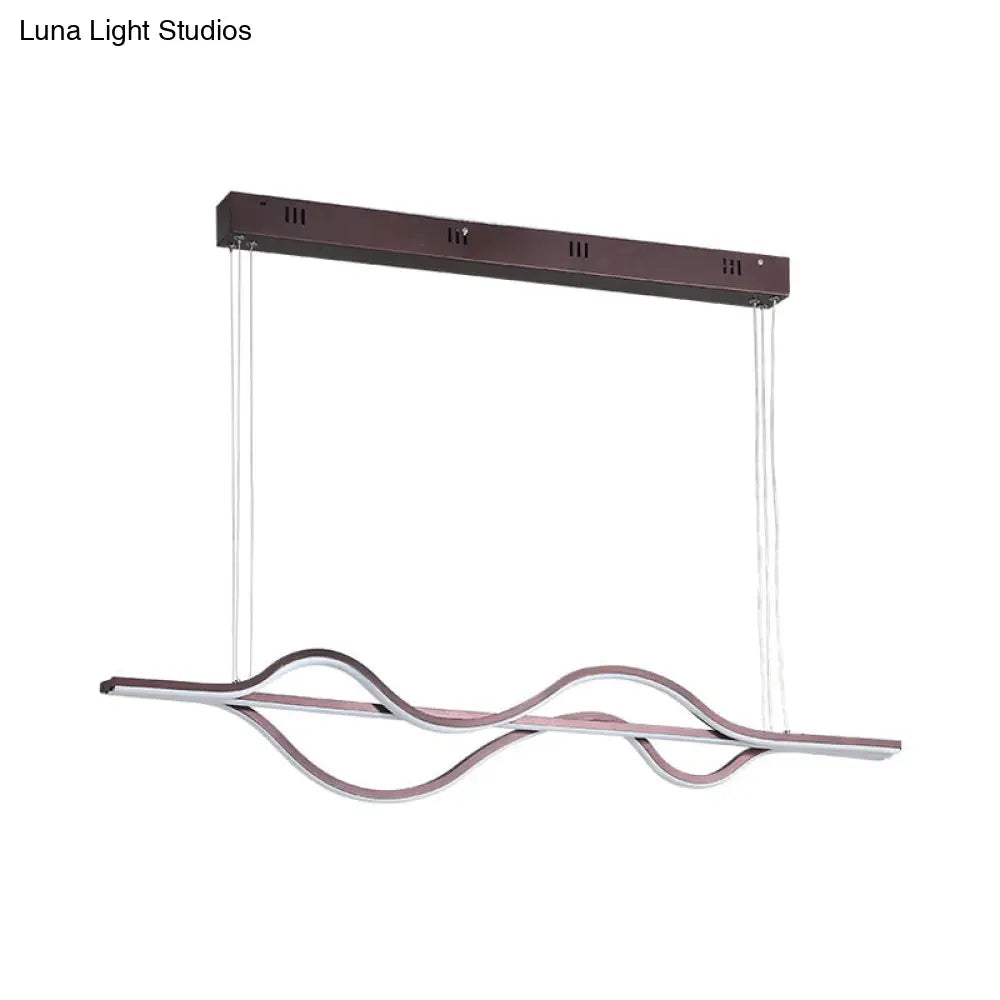 Lámpara de araña LED giratoria de acrílico: Lámpara colgante moderna negra para comedor con iluminación blanca/cálida/natural ajustable.