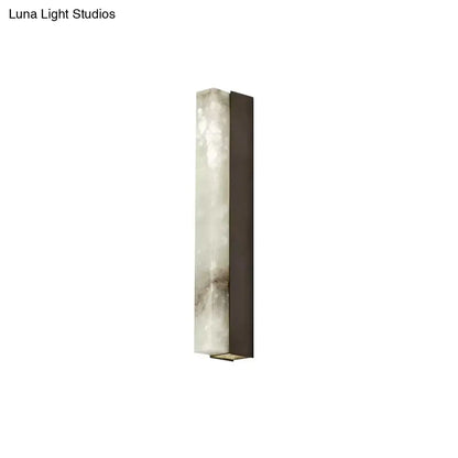 DecorBites™ LED Wall Lighting Simplicity: Rectangular Mica Living Room Sconce