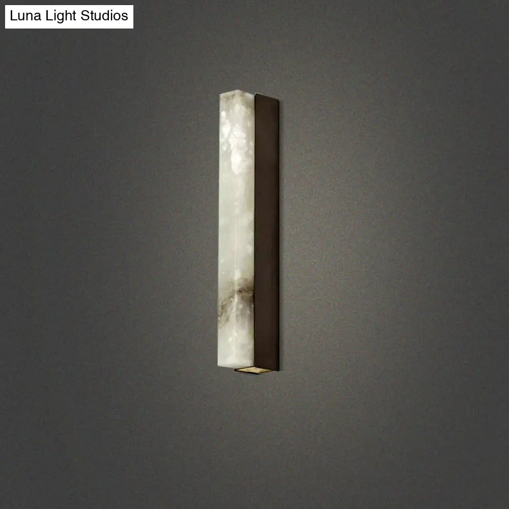 DecorBites™ LED Wall Lighting Simplicity: Rectangular Mica Living Room Sconce