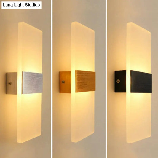 DecorBites™ LED Wall Sconce Light with Acrylic Simplicity for Corridors