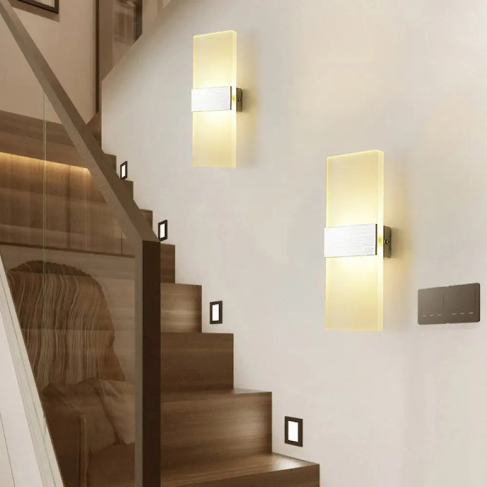 DecorBites™ LED Wall Sconce Light with Acrylic Simplicity for Corridors