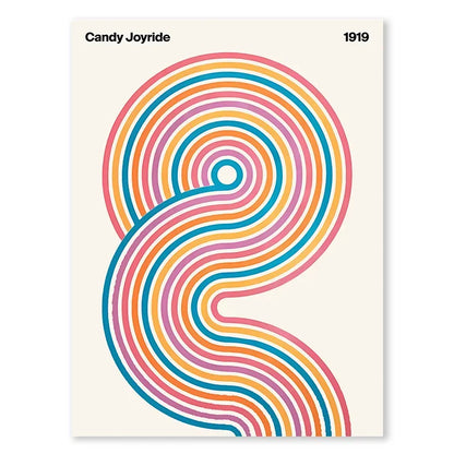 Leopard Color Block Abstract Canvas Wall Art - 06 / 21x30cm No Frame - Posters