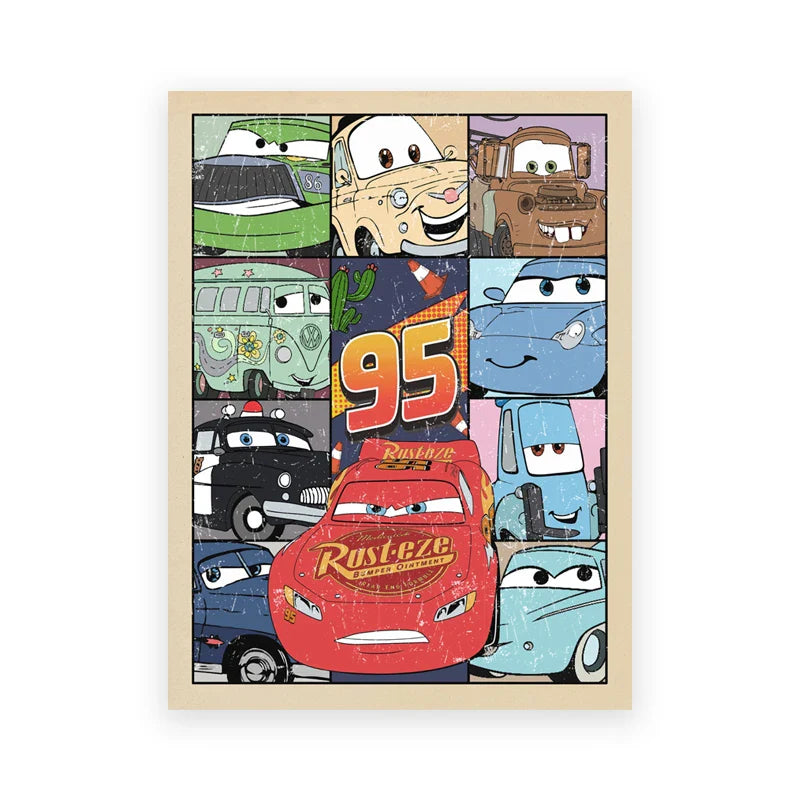 Lightning McQueen Art Prints - Cars Movie Theme - PB30363 / 60x80 cm No Frame - Posters