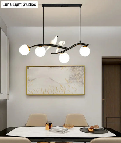 DecorBites™ Linear Island Pendant Light with Modern Minimalist Design and Glass Shade for Dining Table - Stylish and Functional