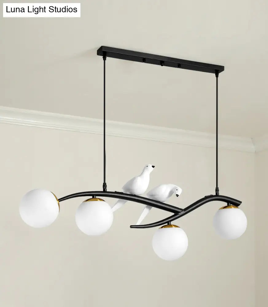 DecorBites™ Linear Island Pendant Light with Modern Minimalist Design and Glass Shade for Dining Table - Stylish and Functional