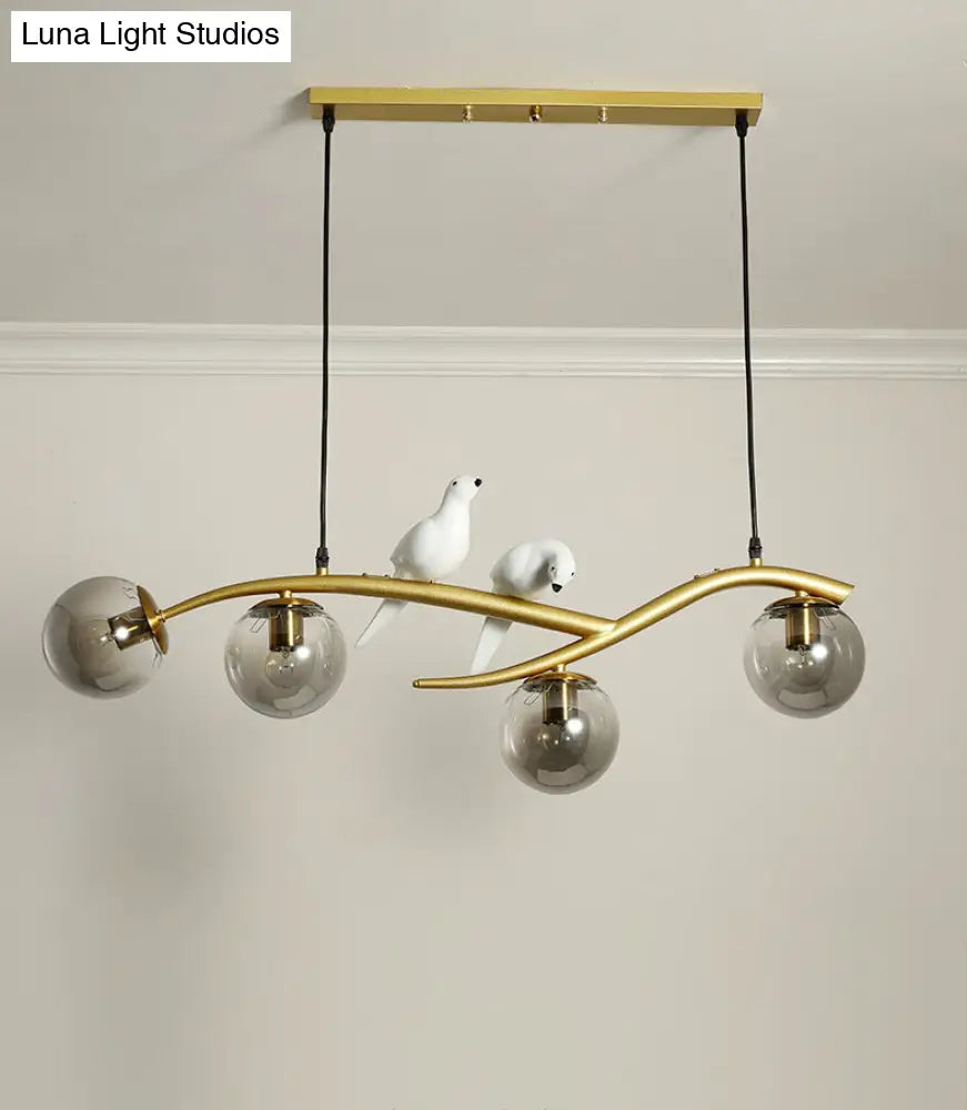 DecorBites™ Linear Island Pendant Light with Modern Minimalist Design and Glass Shade for Dining Table - Stylish and Functional