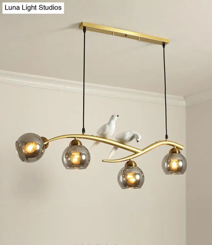 DecorBites™ Linear Island Pendant Light with Modern Minimalist Design and Glass Shade for Dining Table - Stylish and Functional