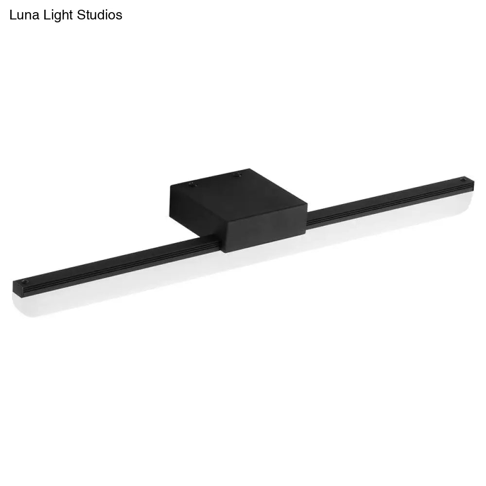 DecorBites™ DecorBites™ Linear LED Bathroom Vanity Sconce with Acrylic Diffuser - Simple Metal Design