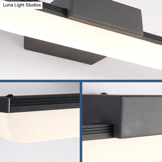 DecorBites™ DecorBites™ Linear LED Bathroom Vanity Sconce with Acrylic Diffuser - Simple Metal Design