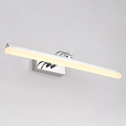 DecorBites™ Linear LED Vanity Light with Acrylic Shade in Warm/White, Silver Finish, 19"/23" Width