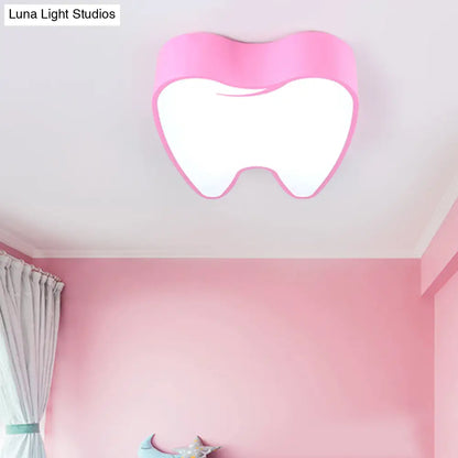 DecorBites™ DecorBites™ Little Tooth Kids Bedroom Ceiling Lamp - Acrylic Modern Flush Mount Light