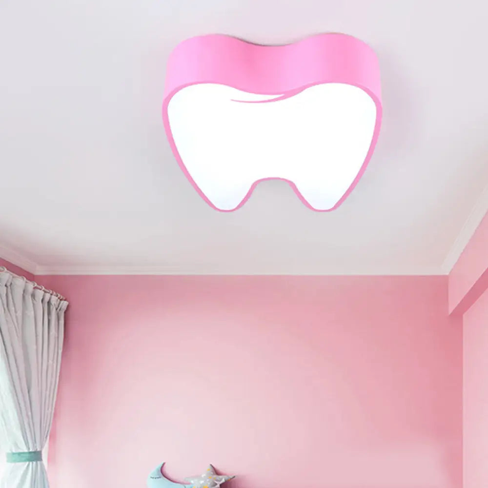 DecorBites™ DecorBites™ Little Tooth Kids Bedroom Ceiling Lamp - Acrylic Modern Flush Mount Light