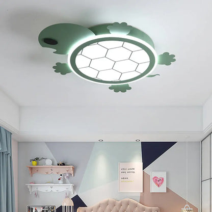 DecorBites™ DecorBites™ Little Turtle LED Green Ceiling Light - Cartoon Acrylic Lamp for Bedroom