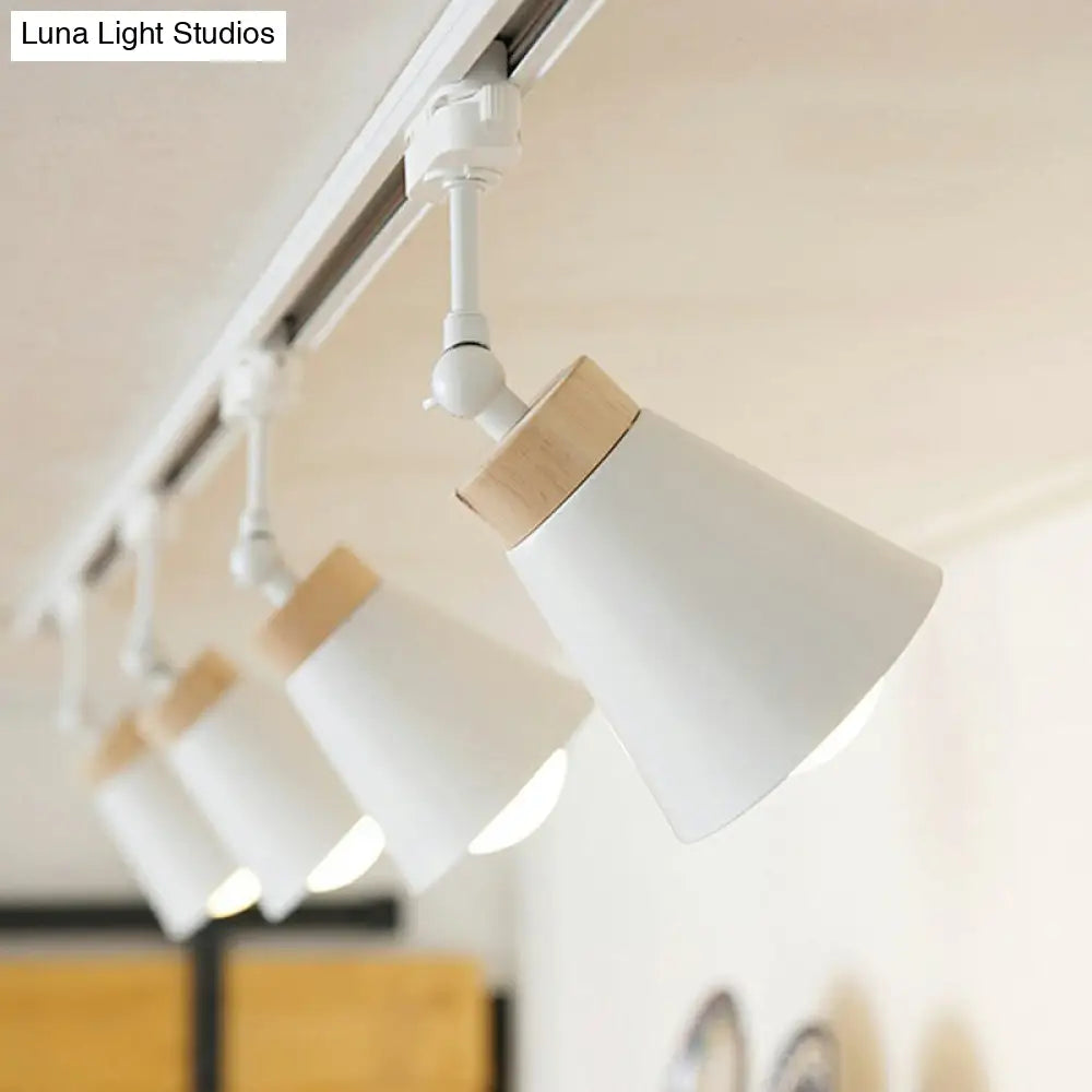 DecorBites™ DecorBites™ Living Room Semi Flush Mount Lamp with Cone Metal Shade