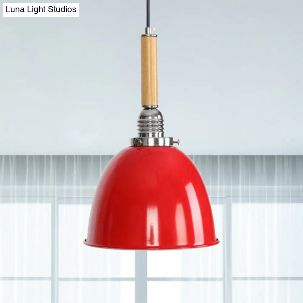 Lodge Style Bell Pendant with Adjustable Cord - 1 Light Warehouse Fixture