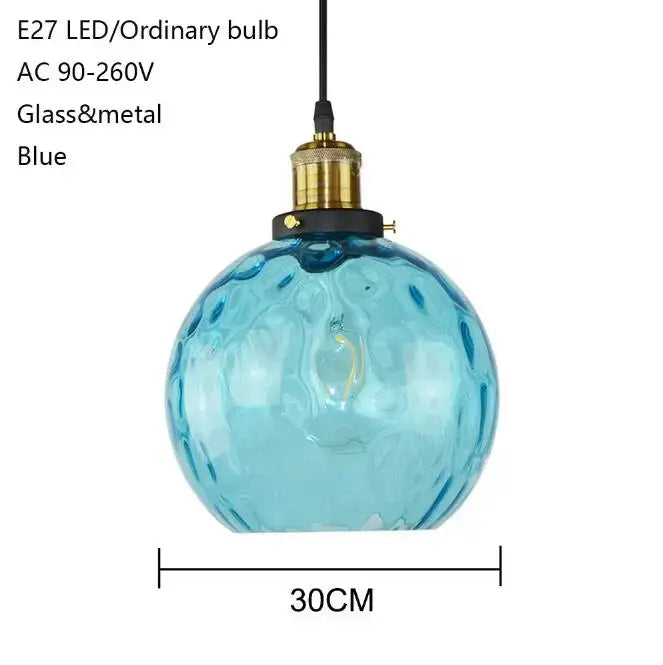 Loft blue glass pendant light with textured blue glass and brass black metal fixture ideal for kitchen decorbites loft blue