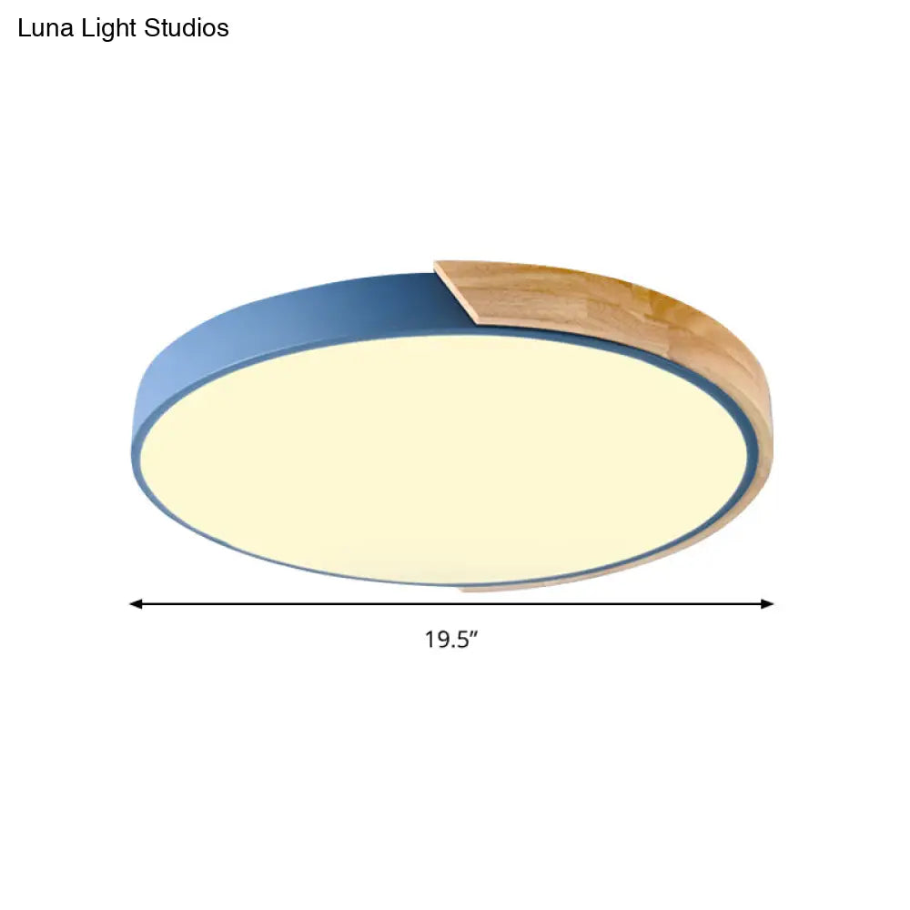 DecorBites™ DecorBites™ Loft Circle LED Ceiling Light for Kindergarten with Acrylic Shade