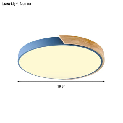 DecorBites™ DecorBites™ Loft Circle LED Ceiling Light for Kindergarten with Acrylic Shade