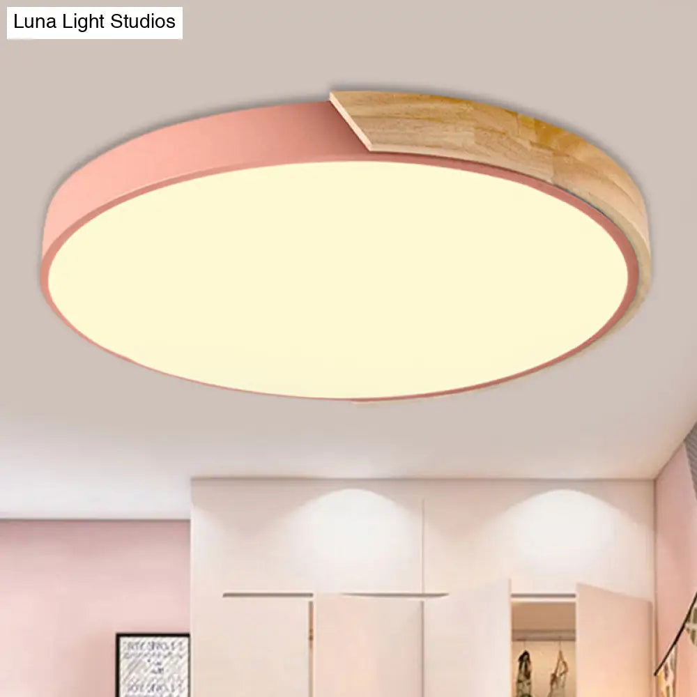 DecorBites™ DecorBites™ Loft Circle LED Ceiling Light for Kindergarten with Acrylic Shade