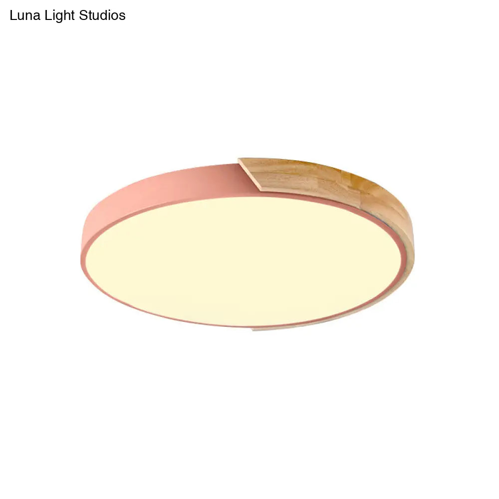 DecorBites™ DecorBites™ Loft Circle LED Ceiling Light for Kindergarten with Acrylic Shade
