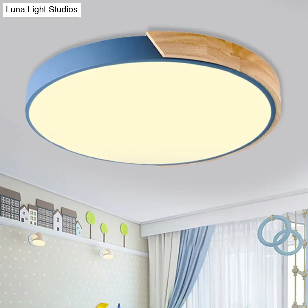 DecorBites™ DecorBites™ Loft Circle LED Ceiling Light for Kindergarten with Acrylic Shade