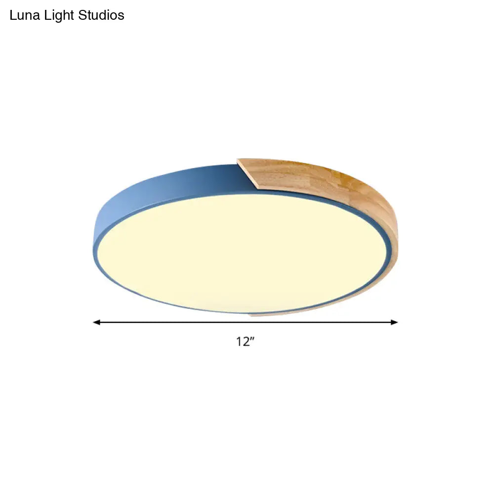 DecorBites™ DecorBites™ Loft Circle LED Ceiling Light for Kindergarten with Acrylic Shade