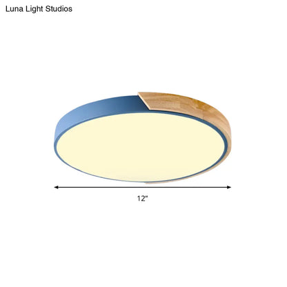 DecorBites™ DecorBites™ Loft Circle LED Ceiling Light for Kindergarten with Acrylic Shade