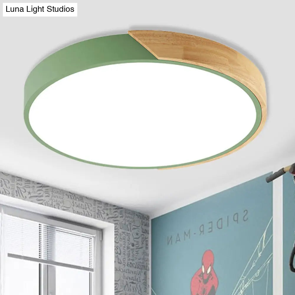 DecorBites™ DecorBites™ Loft Circle LED Ceiling Light for Kindergarten with Acrylic Shade