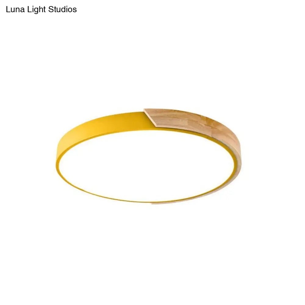 DecorBites™ DecorBites™ Loft Circle LED Ceiling Light for Kindergarten with Acrylic Shade