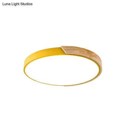 DecorBites™ DecorBites™ Loft Circle LED Ceiling Light for Kindergarten with Acrylic Shade