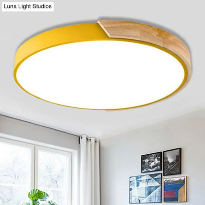 DecorBites™ DecorBites™ Loft Circle LED Ceiling Light for Kindergarten with Acrylic Shade