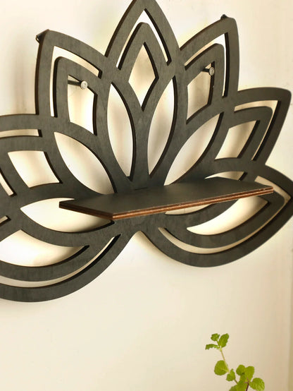 Lotus Floating Wall Shelf - Multi-Style Home Decor