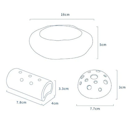 Lotus Seedpod Ceramic Vase Set - Vase