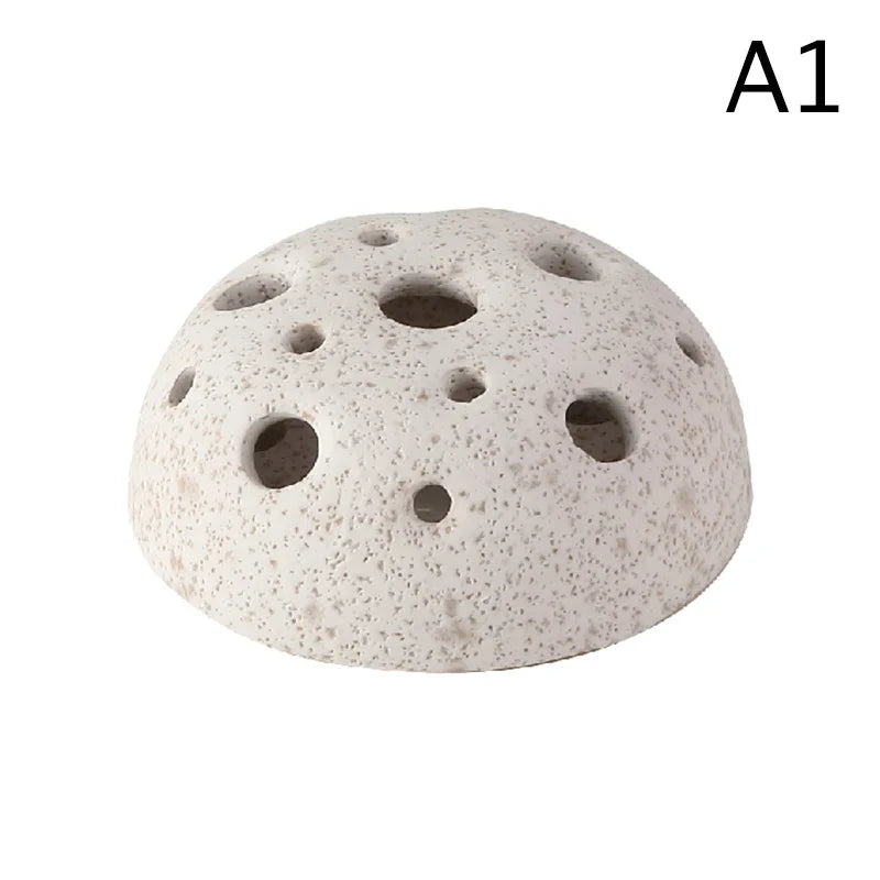 Lotus Seedpod Ceramic Vase Set - A1 - Vase