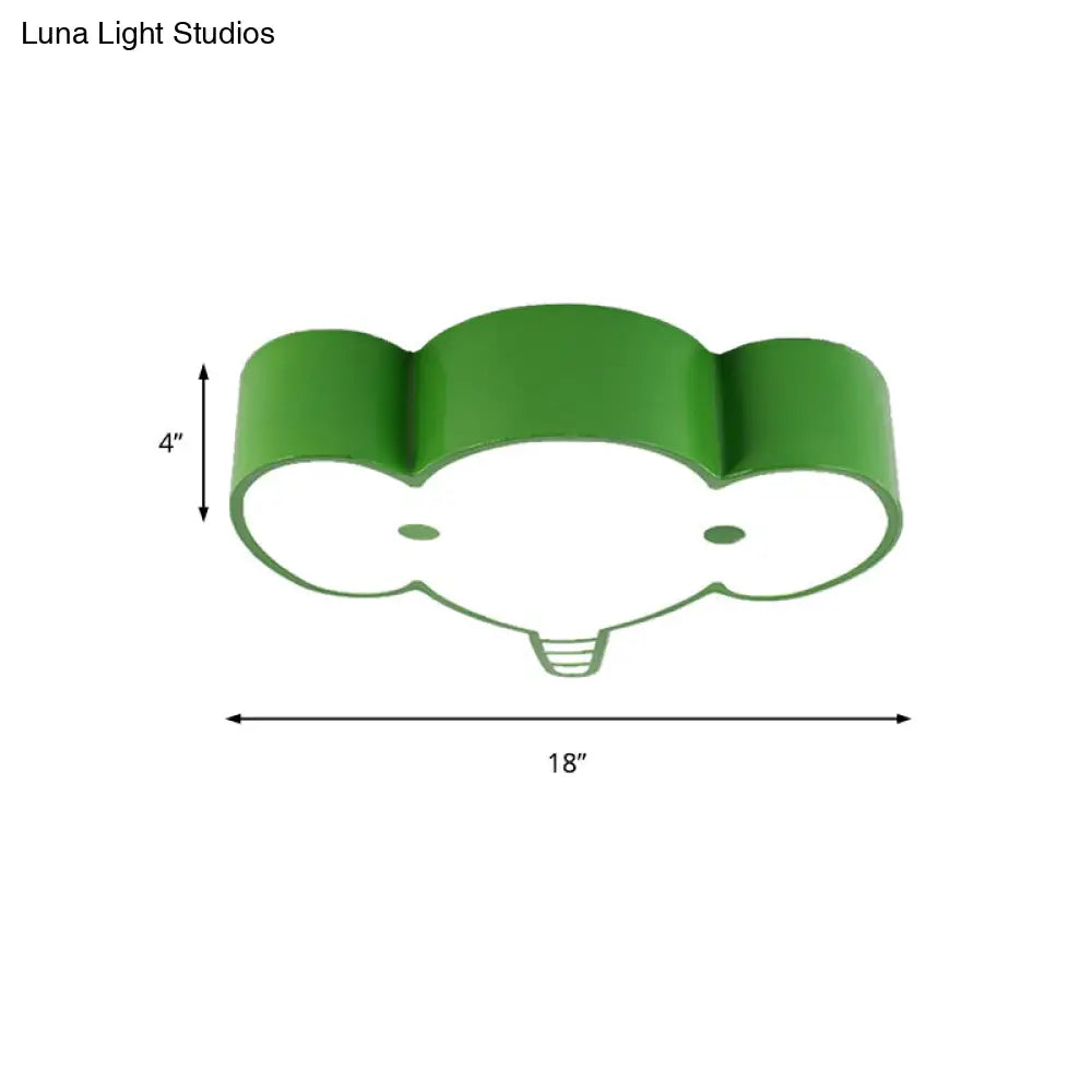 DecorBites™ DecorBites™ Lovely Metal Elephant Ceiling Lamp for Kindergarten and Nursing Rooms