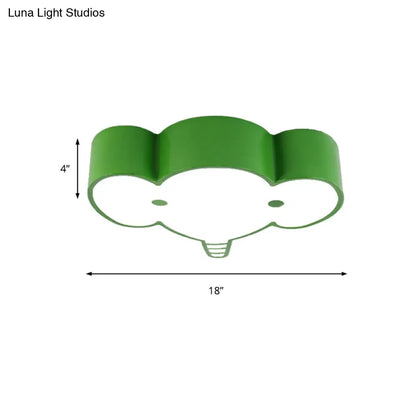 DecorBites™ DecorBites™ Lovely Metal Elephant Ceiling Lamp for Kindergarten and Nursing Rooms