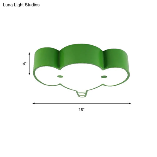 DecorBites™ DecorBites™ Lovely Metal Elephant Ceiling Lamp for Kindergarten and Nursing Rooms