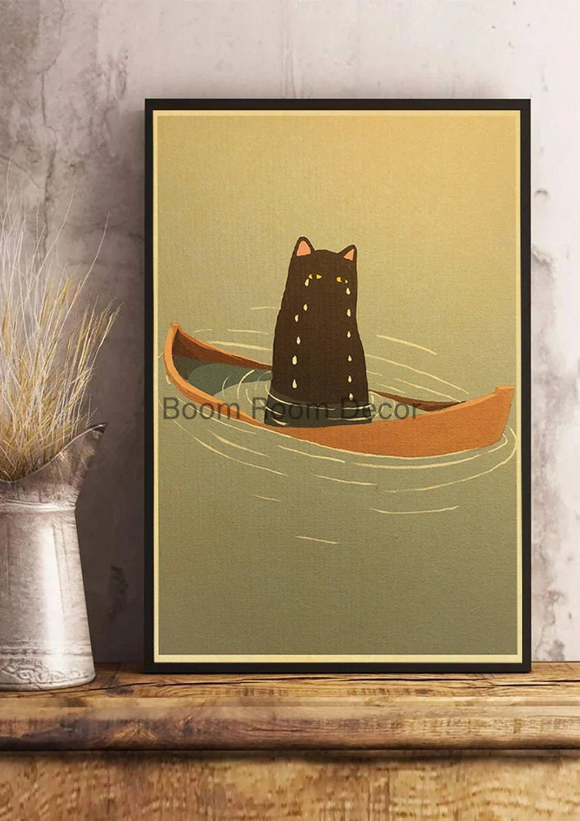 Lover Cat Paper Poster for Home Decor - Z163 14 / 30x21cm - Posters