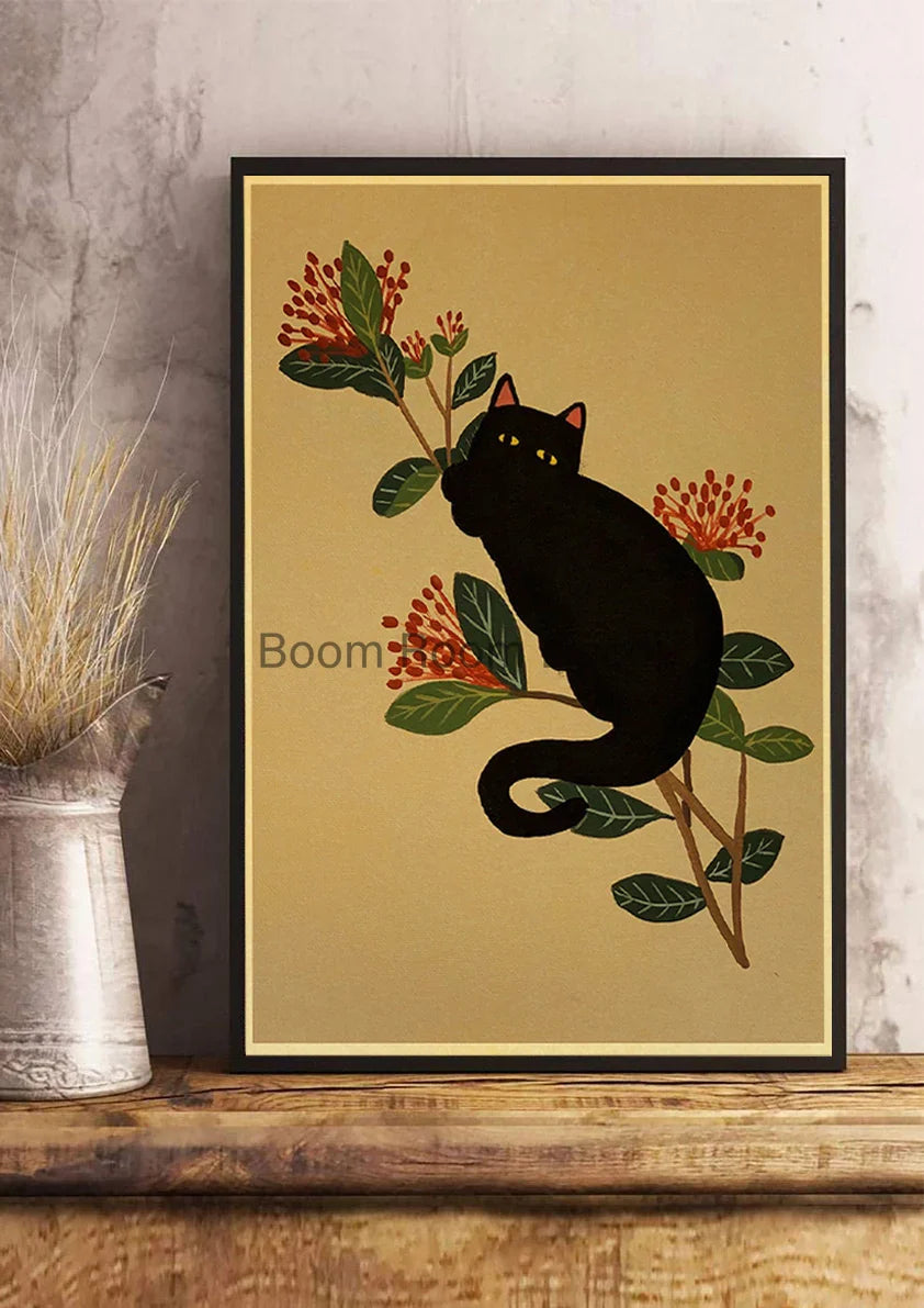 Lover Cat Paper Poster for Home Decor - Z163 16 / 30x21cm - Posters