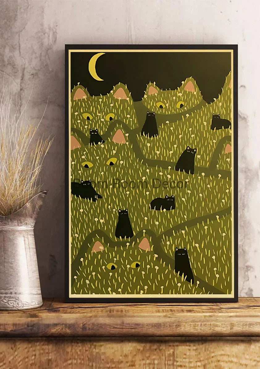 Lover Cat Paper Poster for Home Decor - Z163 3 / 30x21cm - Posters