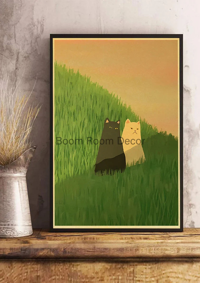 Lover Cat Paper Poster for Home Decor - Z163 8 / 30x21cm - Posters