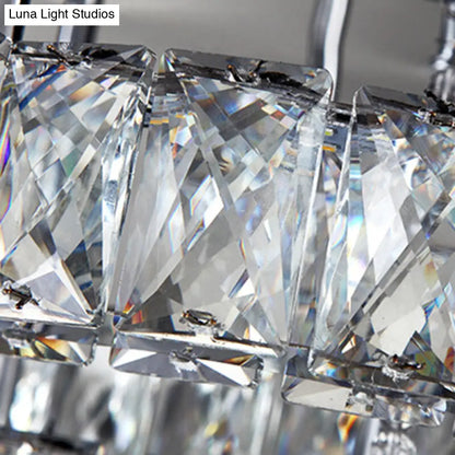 DecorBites™ DecorBites™ Loving Heart Ceiling Flush Light with Maple Leaf Charm - 2 Tiers, Stainless Steel Mirror Crystal Bedroom LED Lamp