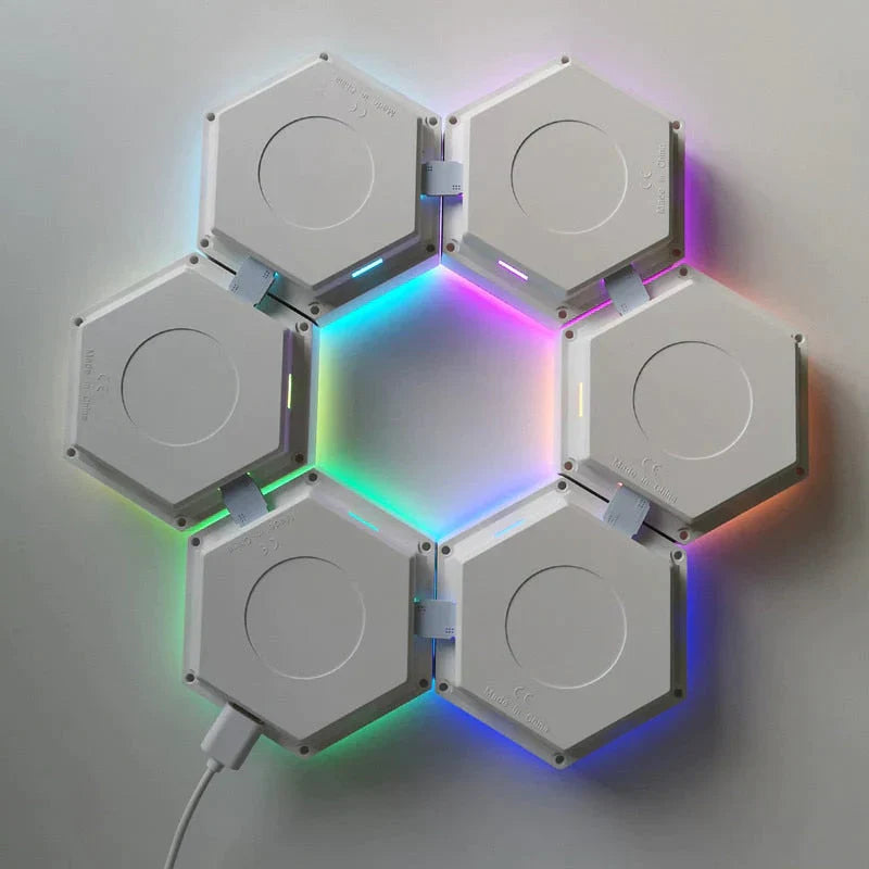 DecorBites™ Luna Decor  | Hexagon Modular Lights