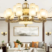 Luxe gold and frosted glass jade chandelier with intricate details for living room decorbites jade chandelier