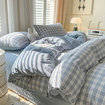 Luxurious 2024 Grid Lattice Bedding Set