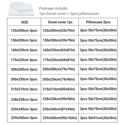 Luxurious 3-Piece Duvet Cover Set