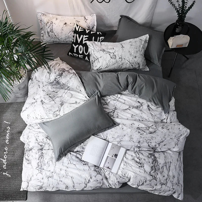 Luxurious 3-Piece Duvet Cover Set - White / 160x220cm 3pcs / set