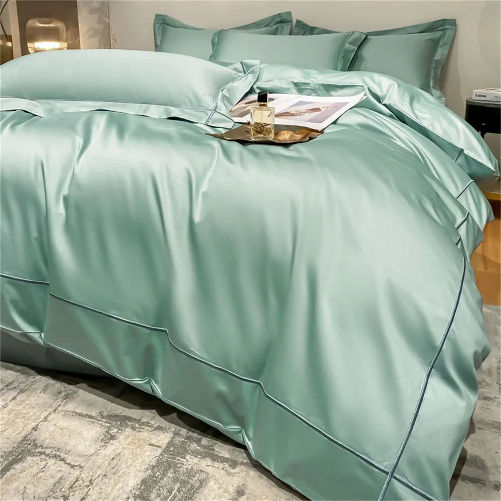 Luxurious Egyptian Cotton Embroidered Bedding Set